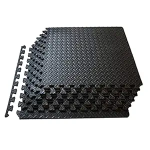 AGARO Puzzle Mat PM1021 Exercise Mat with EVA Foam Interlocking Tiles, Protective Flooring for Gym Equipment