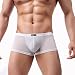 Produktbild Fulltime® Underwear Men Boxers Hot Sexy Comfortbale Silk Boxer Shorts Male Boy Plus High Quality (Weiß, L)