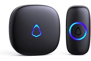SECRUI Wireless Doorbell, Plug in Waterproof Battery Operated Cordless Doorbell Operating at 1,000 Feet Long Range with 58 Ch