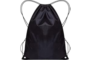 WFX Worek na siłownię, zajęcia sportowe, zajęcia wychowania fizycznego, ze sznurkiem, plecak, dla kobiet i mężczyzn, dzieci, chłopców i dziewcząt, na basen, w podróż, na plażę, wakacje, do szkoły (2 + 1)