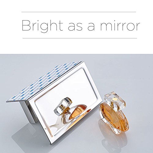 newpointer Toilettenpapierhalter, Angle Simple selbstklebend & Wand montiert SUS 304 Edelstahl Toilettenpapierhalter Aufbewahrung Badezimmer Papier Tissue Rolle Kleiderbügel mit Handy Ablage, poliert - 4