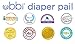Ubbi Steel Nappy Disposal Pail (Light Pink)