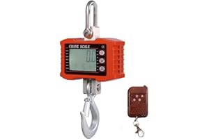 CDZHLTG Bilancia elettronica per gru da 1000 kg, peso digitale, industriale, con telecomando e gancio professionale per appenderla, scala ad alte prestazioni