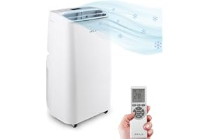 AKILA NANTAI - Aire acondicionado móvil - Wifi - 3500W - 12000 BTU - Diseño compacto - Gas R290 - Potente - Eco-responsable - Clase A - 3 Velocidades - 45 m2