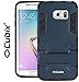 Cubix Robot Case For Galaxy S6 Edge Case Back Cover Uv Coated Slim Hybrid Defender Bumper Shock Proof Case Armor Cover With Stand For Galaxy S6 Edge Navy Blue RS.399.00