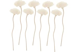‎HAPINARY HAPINARY 8Stücke Aromatherapie Rattan-stäbe für Diffusoren Duftstäbchen aus Rattan mit Blumen-Design Aromatherapy Zubehör zur Raumduft-verstärkung