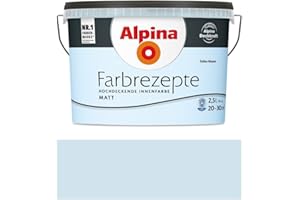 Alpina Farbrezepte Innenfarbe – Stilles Wasser matt – Wandfarben für einzigartige Farbwirkungen und Raumstimmungen – atmungsaktiv, tropfgehemmt und strapazierfähig – 2,5L