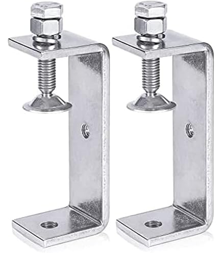 Support De Serrage En C, Alliage D'aluminium Support De Type C Fixe Bureau 1/4 Pouce 3/8 Pouces Support De Montage Accessoire De Photographie Pour Lampe De Poche/trépied/support De Lumière/bureau