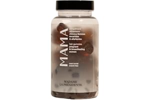 MADAME LA PRÉSIDENTE Mama - Complément Alimentaire Cheveux pour Femmes Enceintes et Allaitantes - Accélère la Pousse des Cheveux - Gummies Vegan - Avec Vitamine B8, Vitamine C et Vitamine D - 60 Gummies
