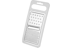 Chef Aid Râpe Traditionnelle 3en1, Râpe à Main Plate pour Cuisine, Idéale pour Fromage, Légumes et Épices, Cadre en Plastique pour une Prise et un Confort Optimaux