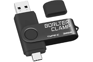 Typ C USB-minne , BorlterClamp 2-i-1 OTG minnessticka USB 3.0 dubbelport USB C-flashenhet för Android-smarttelefon Samsu