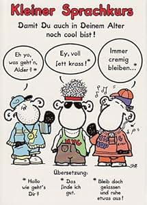 Sheepworld Geburtstagskarte Sprachkurs: Amazon.de: Bürobedarf