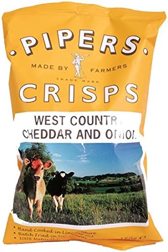 Pipers Crisps | Lye Cross Cheddar &amp; Onion | 5 x 150g