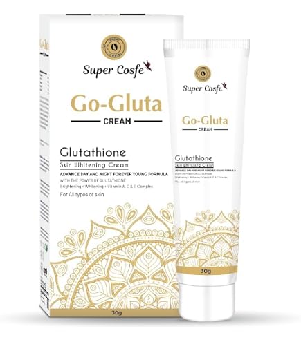 gold glutathione whitening cream price in pakistan SUPER COSFE Go Gluta | Boosted With GlutaGlow, for Visibly Brighter Skin | For Face & Body |Bright & Eventone Skin Size x Gauge x Needle Length:3cc 21g x 1 1/2
