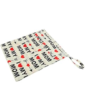 MagiDeal Baby Kleinkind Wasserdichtem Reißverschluss wiederverwendbare Stoff Windel Tasche