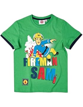 Feuerwehrmann Sam Kollektion 2017 T-Shirt 92 98 104 110 116 122 128 134 140 Shirt Fireman Sam Jungen Top Neu Grün