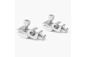 FONDUO Für Pv Modul Anlage Solaranlage, Zubehör Solarmodul Halterung, Standard Solarpanel Erdungsclip Solar Montage System (2)