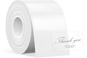 SUPVAN KATASYMBOL T50M Pro Impermeabilización Térmica Etiquetas Adhesivas, 40 mm x 20 mm, 360 Uds/Rollo, Negro sobre Transparent