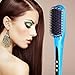 Produktbild Haarglätter-Bürste, Euph Multifunktionale Haarglättungsbürste Doppel Anion Instant-Magie seidige gerade Haar Styling mit anti-verbrühen Kopfmassagewerkzeug Auto-Abschaltung-Farbe Auswahl (Blau)