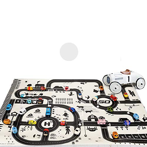 Car City Map Child Mat With Route Parking Lot Street Building Pattern Toy Vehicles Kids Crawling Mat Kids Playing Portable Non Toxic Baby Care