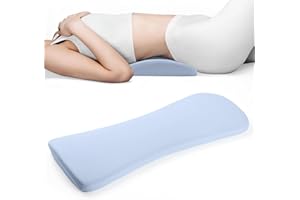 ‎HASA ZONE HASA zone Lendenwirbelkissen für Bett zur Linderung von Rückenstützkissen, für unteren Rücken zum Schlafen – Memory Schaum Kissen für die Taille,Lendenkissen für Seiten, Rücken und Bauchschläfer, Blau