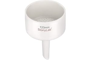 stonylab Imbuto Buchner in Porcellana 120mm, Imbuto per Filtro in Porcellana Buchner OD 12cm per Laboratorio