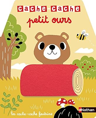 Nathan Cache-cache petit ours - Livre matière - éveil - Dès 6 mois