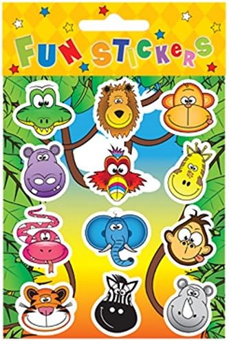 24 Sheets of 12 JUNGLE STICKERS