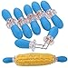 Produktbild ZeWoo Set von 12 Maiskolbenhalter Grillzubehör Edelstahl Nadel Schaschlikspieße Food Fruit Forks (azul)