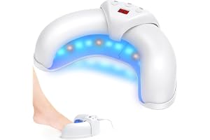 2025 Uppgraderad Nagelsvamp Laserapparat, Nagelsvamp Laser Enhet för Flera & Fingernaglar Ljusbehandlingsenhet Nagelsvamp 910nm Infrarött + 470nm Blått Ljus, Nagelsvamp Laser för Flera Fingrar och