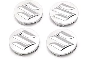 GPKFOLQM 4 Pezzi Auto Coprimozzi, per Suzuki SX4 S-Cross Grand Vitara Swift 54mm Auto Ruote Centro Cerchi Copricerchi Cerchioni Copertura Antipolvere Copri Ruota Trim