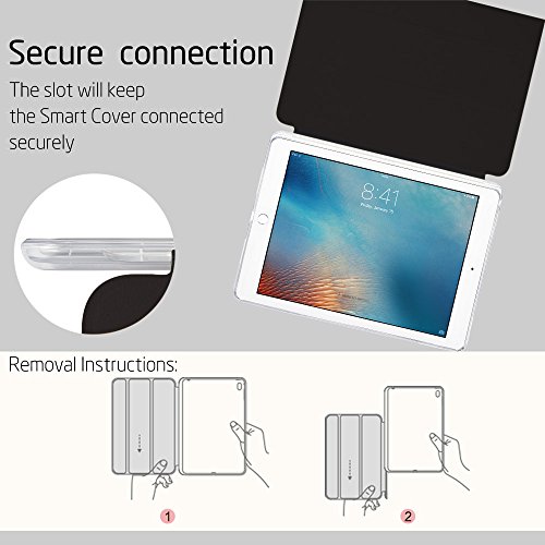 iPad Pro 9.7 Hülle, ESR® Auto aufwachen/Schlaf Funktion Ledertasche mit Durchschaubar Rückseite Abdeckung mit Muster Schutzhülle für iPad Pro 9.7 (Regenbogen) - 9