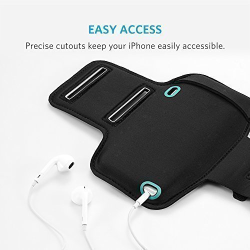 Anker Sport Armband fÃ¼r Apple iPhone 6s / iPhone 6 (4,7 Zoll) HÃ¼lle Tasche mit KopfhÃ¶reranschluss und SchlÃ¼sselfach sowie 2 anpassbare Klettstreifen; Sizename: 4.7 Zoll