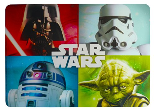 New! Boys & Girls 3D Dinner Activities Placemats in Different Designs (Star wars (2) Blue)