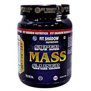 Fit Shadow Nutrition Super Mass Gainer Protein Powder 1kg,(COFFEE).Best Mass Gainer Protein Supplement For Men,Women,Boys,Beginners,Sugar Free.