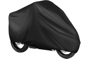 TURNAROUNDTECH Housse Moto Etanche Grand 240 x 140 cm materiau PEVA Protege du Soleil poussière Pluie bache Moto Housse Moto Exterieur bache Moto Exterieur Etanche Housses de Moto Housse Moto Interieur