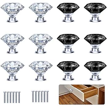 Schrank Knöpfe Kristall - 10er 30mm Schrankknöpfe Schubladenknöpfe