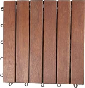 Gartenfreude Terrassenfliesen Holzfliesen Bodenfliesen aus Akazienholz