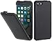 Price comparison product image StilGut UltraSlim Case, Genuine Leather-Cover for iPhone 8 & iPhone 7 (4.7"), Black