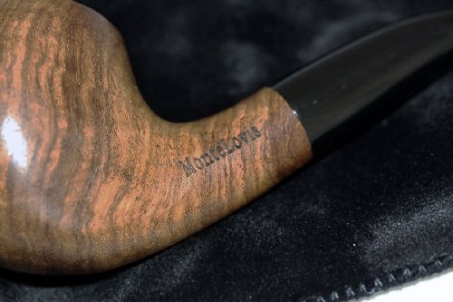 Monte Lovis – Klassisches Raucherzubehör – TABAKPFEIFE aus edlem Rosenholz – Acrylmundstück – Naturholz - 5