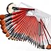 Fräulein3° 8 25 Professional Sable Makeup Brush Set Red Handle With Silver Case