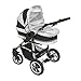 Combi Pushchair X6 – 3 in 1 Combi Pushchair Buggy Black/Black/White Pattern