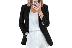 Minetom Velours Côtelé Blazer Femme Élégant Veste de Tailleur Costume Manches Longues Slim Fit Bureau Affaires Manteau Cardigan Blouson