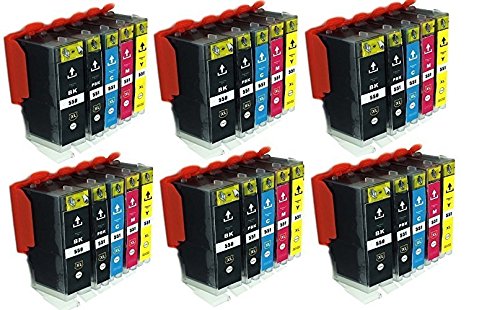 30 Sparpack komp. XL Druckerpatronen für Canon Pixma MG7550 MG7150 MG6650 MG6450 MG6350 MG5650 MG5550 MG5450s MG5400 MG5450 IP7250 IP8750 IX6850 MX725 MX925 kompatibel 6 x 550BK XL schwarz 6 x Canon 551BK XL photoschwarz 6 x 551C XL blau 6 x 551M XL rot 6 x 551Y XL gelb mit Chip