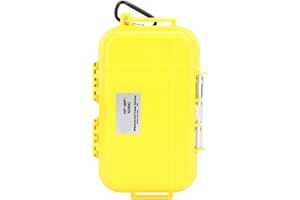 Demeras Shockproof Carry Box Outdoor Survival Shockproof Waterproof Storage Case Airtight Carry Box Container(Yellow)
