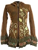 Vishes - Alternative Bekleidung - lange Sommerjacke mit Rüschen