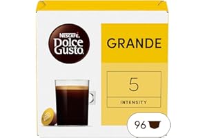 NESCAFÉ DOLCE GUSTO NESCAFE DOLCE GUSTO Grande - Café Capsule - Intensité 5 - Mélange Arabica & Robusta - 96 Capsules (6 Boîtes x 16)