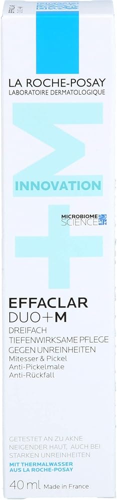 La Roche-Posay Effaclar Duo+ M Sivilce ve Siyah Nokta Kremi 40 ml | Derinlemesine etkili sivilce önleyici krem. Siyah nokta ve sivilce izlerini azaltır, cilt görünümünü düzeltir ve nemlendirir