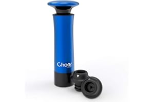CHEER MODA CIRCLE JOY Weinpumpe mit 2-Stecker, blau