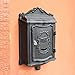 Produktbild CQ Villa Letter Box Außenfrontplatte Cast Aluminium Edelstahl Outdoor Zeitung Box Wandbehang Europäischen Postfach Postbox Wall Vintage Schwarz